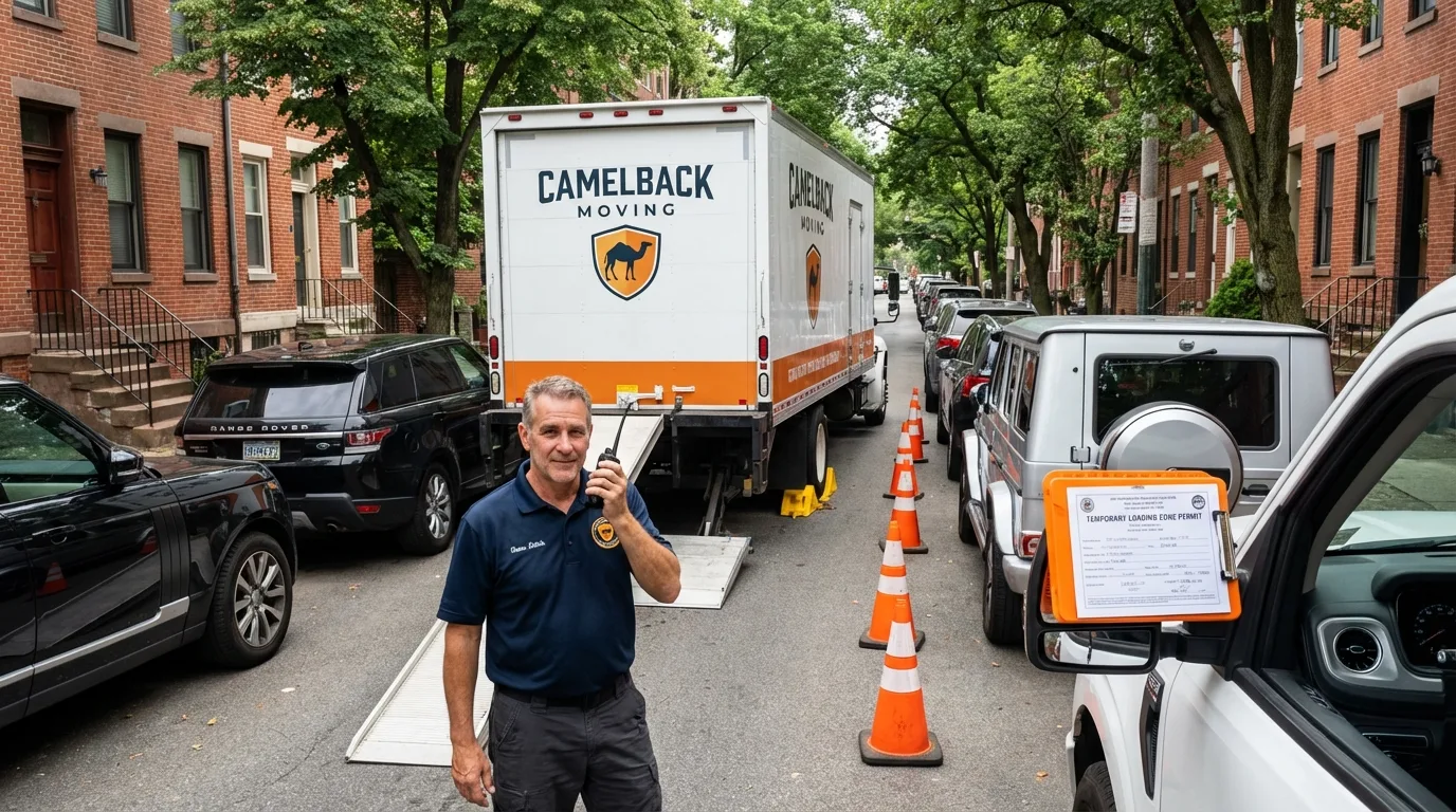 City street loading permit setup in Delmont, PA